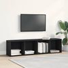 vidaXL Bücherregal Schwarz Eichen-Optik 143 x 30 x 36 cm Holzwerkstoff 862409 Bild 3