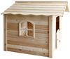 HOME DELUXE Spielhaus DER GROSSE PALAST - 106 x 111 cm Natur mit Bank Bild 5