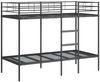 vidaXL Etagenbett ohne Matratze Schwarz 100x190 cm Stahl 42000323 Bild 2