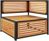 vidaXL Garten-Ecksofa mit Kissen Massivholz Akazie 367638 Bild 5