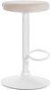 2er Set Barhocker Ponte Samt weiß creme Bild 4