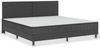 vidaXL Boxspring-Bettgestell Grau Stoff 200x200 cm 287459 Bild 2