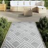 vidaXL Outdoor-Teppich ARAKIL Grau 120x180 cm PP 368562 Bild 3