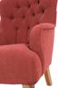 Sessel Kaiya Bezug Veloursstoff Buche natur / terracotta 21241 Bild 5