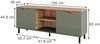Lowboard Marelle Grün/Artisan 150 x 60 cm mit 2 Türen Vicco Bild 2