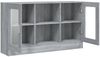vidaXL Vitrinenschrank Grau Sonoma 120x30,5x70 cm Holzwerkstoff 815628 Bild 5