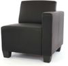 Modular 2-Sitzer Sofa Couch Lyon, Kunstleder ~ schwarz Bild 3