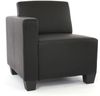 Modular 2-Sitzer Sofa Couch Lyon, Kunstleder ~ schwarz Bild 4
