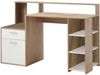 Schreibtisch 'BOLTON' Eichenholz-Optik weiß Bild 2