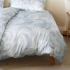 Elegante Mako Satin Bettwäsche Grandezza 24554-2 rauchblau 135x200 Bild 4