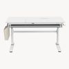 Höhenverstellbarer Kinderschreibtisch Kuosa 120x60 cm Grau/Weiß [en. casa] Bild 3