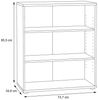 Newroom Regal Artisan Eiche 74 cm, Regal Artisan Eiche Modern Bücherregal Standregal Büro Bild 3