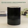 Kosmetikeimer GAVELLO mit Schwingdeckel | Badeimer mit Rillendekor, Kunststoff 5,5 Liter schwarz Bild 5