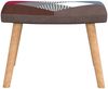 vidaXL Schaukelstuhl mit Hocker Patchwork Stoff 328192 Bild 3