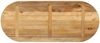 vidaXL Tischplatte 110x50x3,8 cm Oval Raues Massives Mangoholz 370117 Bild 5
