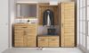 Garderobenpaneel Coswig / Cortina, Holzwerkstoff, Holzfarben, 93 x 47 x 38 cm Bild 3