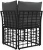 vidaXL Modulares Outdoor-Ecksofa Schwarz Poly-Rattan 42026725 Bild 5