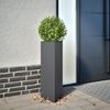 vidaXL Pflanzkübel 2 Stk. Anthrazit Dreieckig 30x26x75 cm Stahl 851148 Bild 1