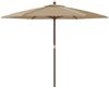 vidaXL Sonnenschirm mit Holzmast Taupe 299x240 cm 363170 Bild 4