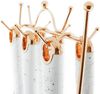 7 teiliges Küchenhelfer-Set aus Silikon Kochgeschirr mit Ständer Hitzebeständig Weiß Bild 3