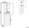 Bad-Wandschrank URUCU 35 cm Hellbraun Bild 2