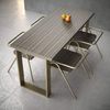 sossai® Tischgestell XXL Stahl Tischkufen 50-70cm x 72cm in Gold (2-St), Rahmen: 100mm Breit Bild 2