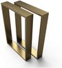 sossai® Tischgestell XXL Stahl Tischkufen 50-70cm x 72cm in Gold (2-St), Rahmen: 100mm Breit Bild 5