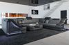 Mini Sofa Bianchi aus Leder - Kunstleder - grau-schwarz - Rechts Bild 2