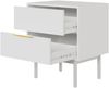 Selsey 'Viviaro' Nachttisch mit 2 Schubladen, weiß, ca. 61 x 54 x 39 cm Bild 3