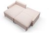 Ecksofa Schlafsofa Sofa BRAGA in Stoff Now or Never Meeresblau Ottomane Links Bild 5