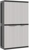 vidaXL Gartenschrank Grau und Schwarz 97x37x165 cm PP 364203 Bild 2