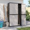 vidaXL Gartenschrank Grau und Schwarz 97x37x165 cm PP 364203 Bild 3