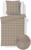 Fleuresse Havanna Damast Bettwäsche uni 135x200 Kreise Ringe taupe 454603-9042 Bild 2