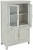 WOMO-DESIGN Vitrine Buffet Küchenschrank Vitrinenschrank für Geschirr Stauraumvitrine Standvitrine Shabby Chic Glasvitrine Wohnzimmerschrank Mangoholz/Glas Bild 5