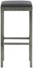 vidaXL Barhocker mit Kissen 3 Stk. Grau Poly Rattan 313444 Bild 4