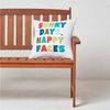 Homescapes Dekokissen Bunte Gartenkissen ‚Sunny Days‘ – 2er-Set Outdoor Kissen 45x45 cm Bild 3