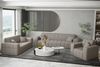 Sofa Designersofa NANCY 3-Sitzer in Stoff Neve Macchiato Bild 2