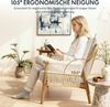 FLEXISPOT Loungesessel Akzentstuhl handgeflochten AC3 (Boho Rattanstuhl mit atmungsaktivem Design Beige), Vielseitiger Indoor & Outdoor Stuhl mit komfortablen Kissen Bild 2