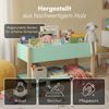 Bellabino 'Teme' Kinderbücherregal, grün, 80x40x44 cm, Holz, Montessori Kinderregal mit 4 Fächern und Ablagefläche Bild 4