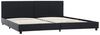 vidaXL Bettgestell Schwarz Kunstleder 180x200 cm 284773 Bild 2