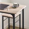 SoBuy OGT10-N Bartisch-Set mit 2 Hockern, MDF, PVC-Furnier, Helle Eiche, 80 x 87 x 50 cm Bild 4