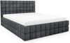 MEBLINI Polsterbett 180x200 mit Lattenrost mit Matratze – ANDREA – Dunkelgrau Boucle – Doppelbett mit Bettkasten - Stauraumbett - Kopfteil Bett mit Stauraum Bild 2