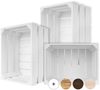 Creative Deco Holzkiste 3x Weinkisten Set Obstkiste Holz (3 Kisten) Bild 2