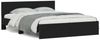 vidaXL Bettgestell mit Kopfteil Schwarz 140x200 cm 3207484 Bild 2