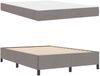 vidaXL Boxspringbett mit Matratze Taupe 140 x 190 cm Stoff 3398861 Bild 5