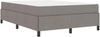 vidaXL Boxspringbett mit Matratze Taupe 140 x 190 cm Stoff 3398861 Bild 4