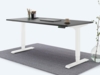 Desktopia Pro X - Elektrisch höhenverstellbarer Schreibtisch / Ergonomischer Tisch mit Memory-Funktion, Schwarz, Gestell Weiß, 180x80 cm
