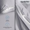 Komfortec Bettwäsche Premium, 135 x 200 bis 220 x 240 cm, 6 verschiedene Größen zur Auswahl, gebürstet 100% Mikrofaser, 4 teilig, Superweiches Bettwäsche-Set, Knitterfrei, Atmungsaktiv Bild 4