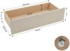 Polsterbett 120x200 mit 2 Bettkästen und Lattenrost Beige Doppelbett Stoffbett Bett Bettgestell Bild 4
