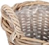Pflanzkorb VERONA-9 Rund ca. D30cm Rattan Übertopf Blumenkorb Korb mit Henkeln Bild 3